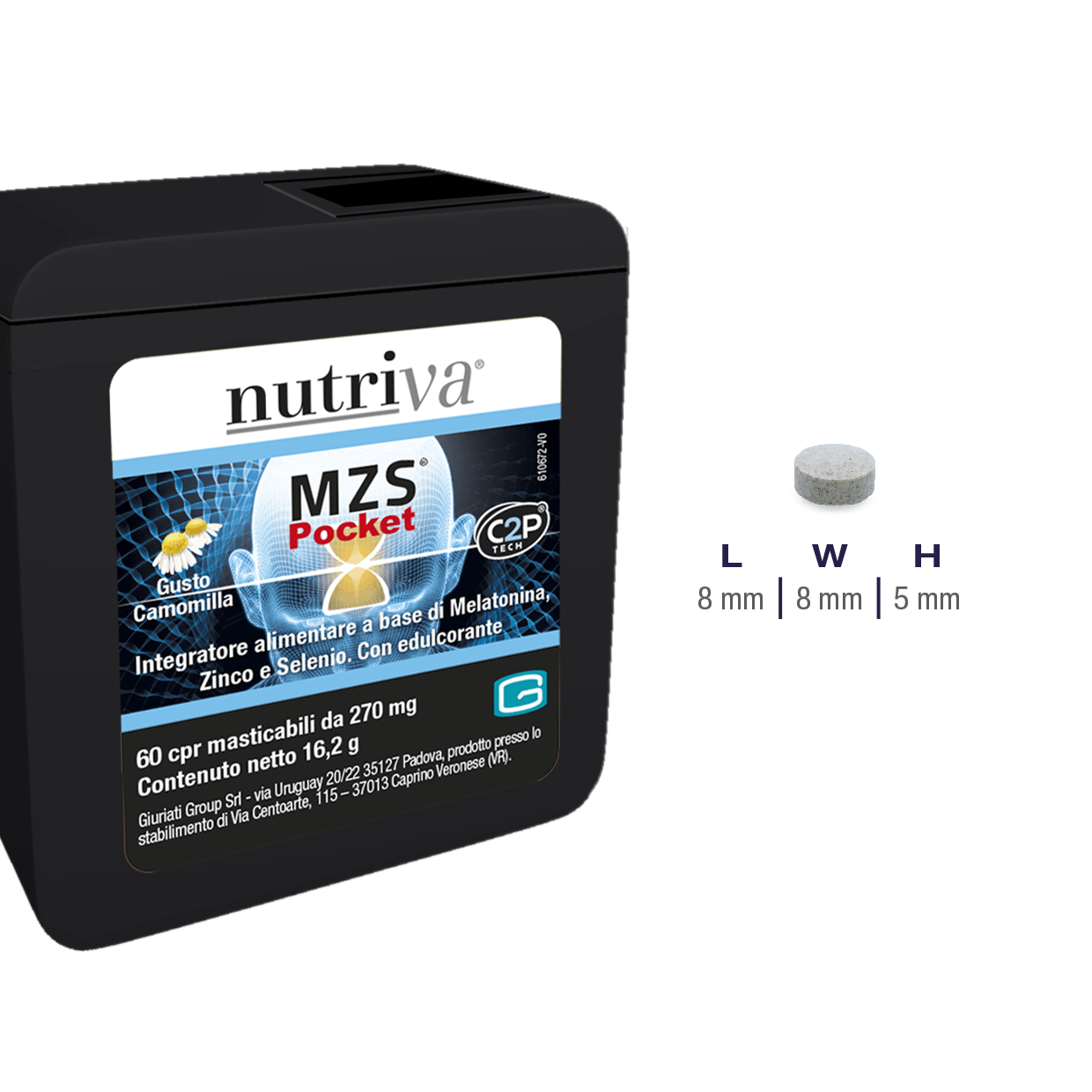 Nutriva MZS Pocket 60 cpr