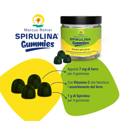 Spirulina Gummies Marcus Rohrer 60 gommose – gusto lime e limone