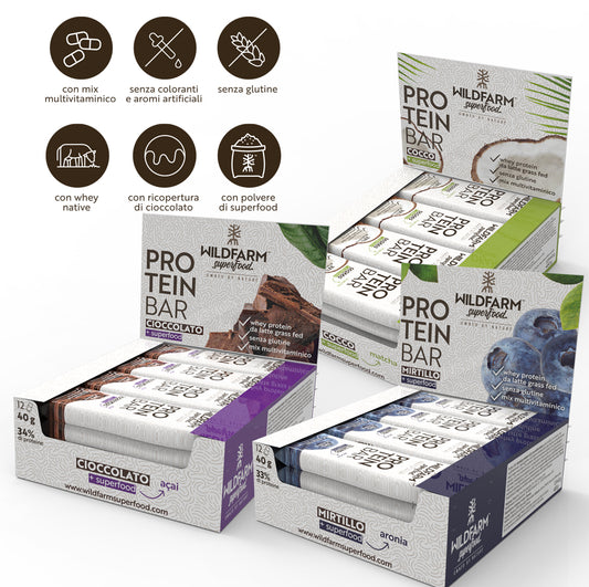 Wildfarm Protein Bar 12x40g (3 varianti)